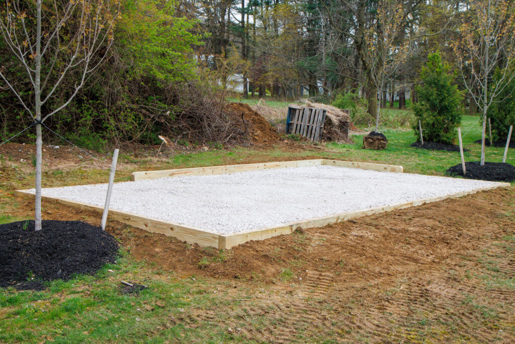 Shed Foundations In Morgantown Pa Gravel Concrete Pads