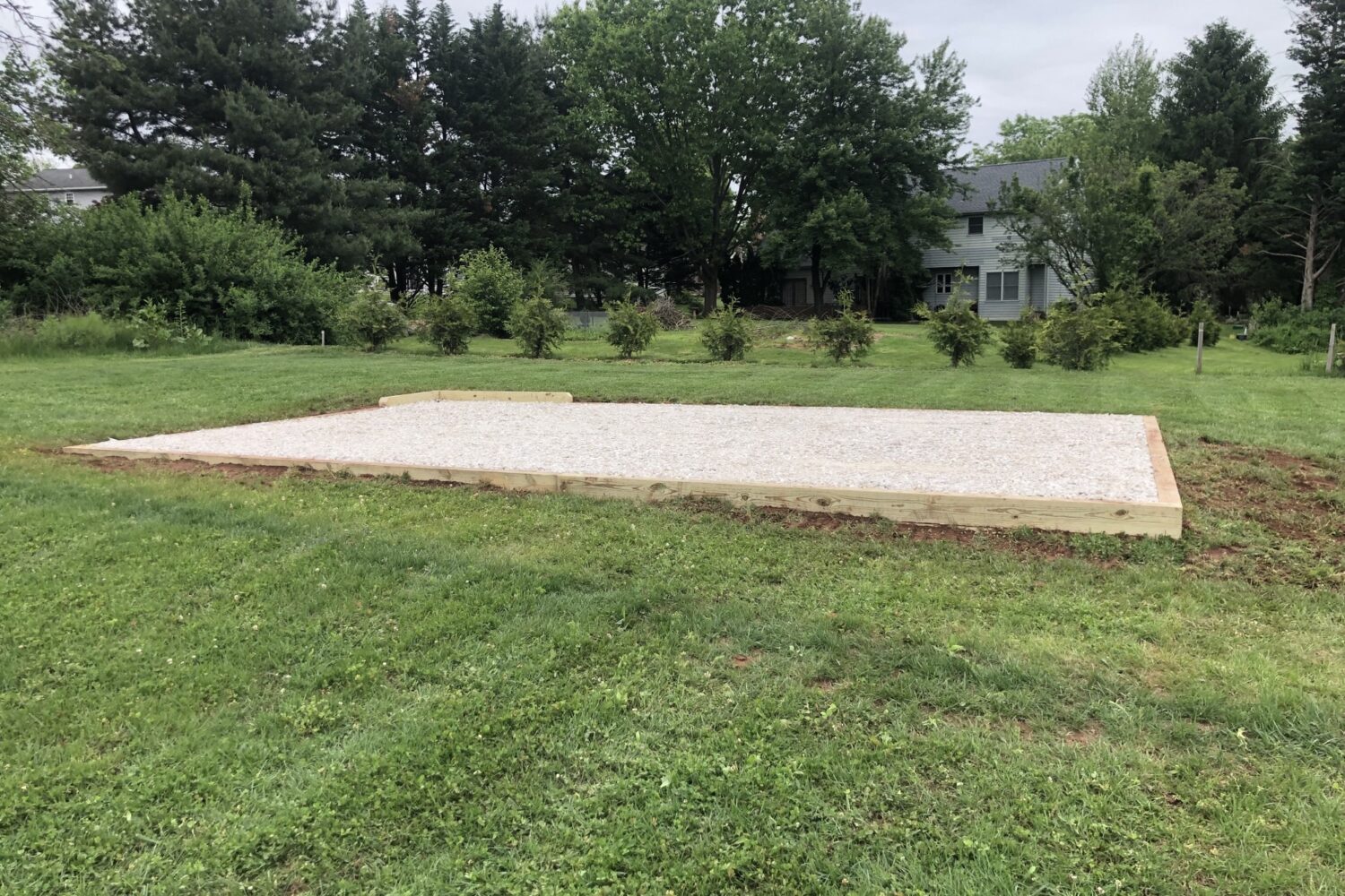 14×22 Gravel Shed Pad in Denver, PA