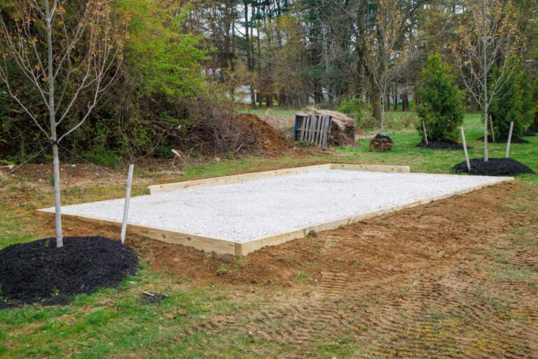 garden shed pad foundation