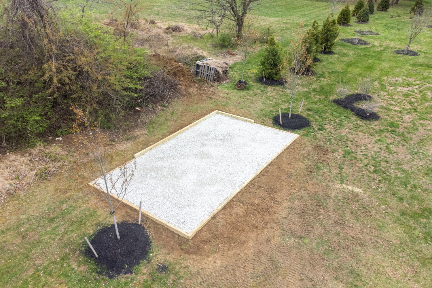 gravel pad for shed in pa