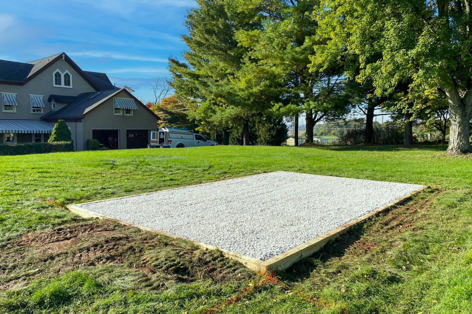 14×22 Gravel Pad in Royersford, PA
