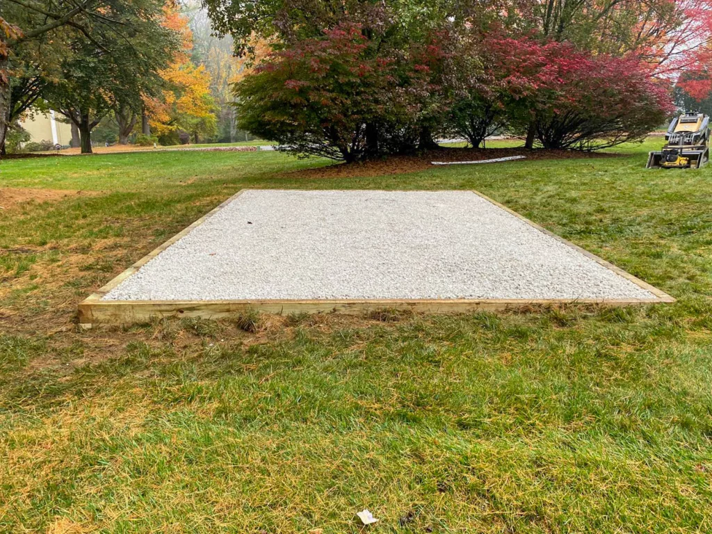14x22 gravel pad in downingtown pa-3