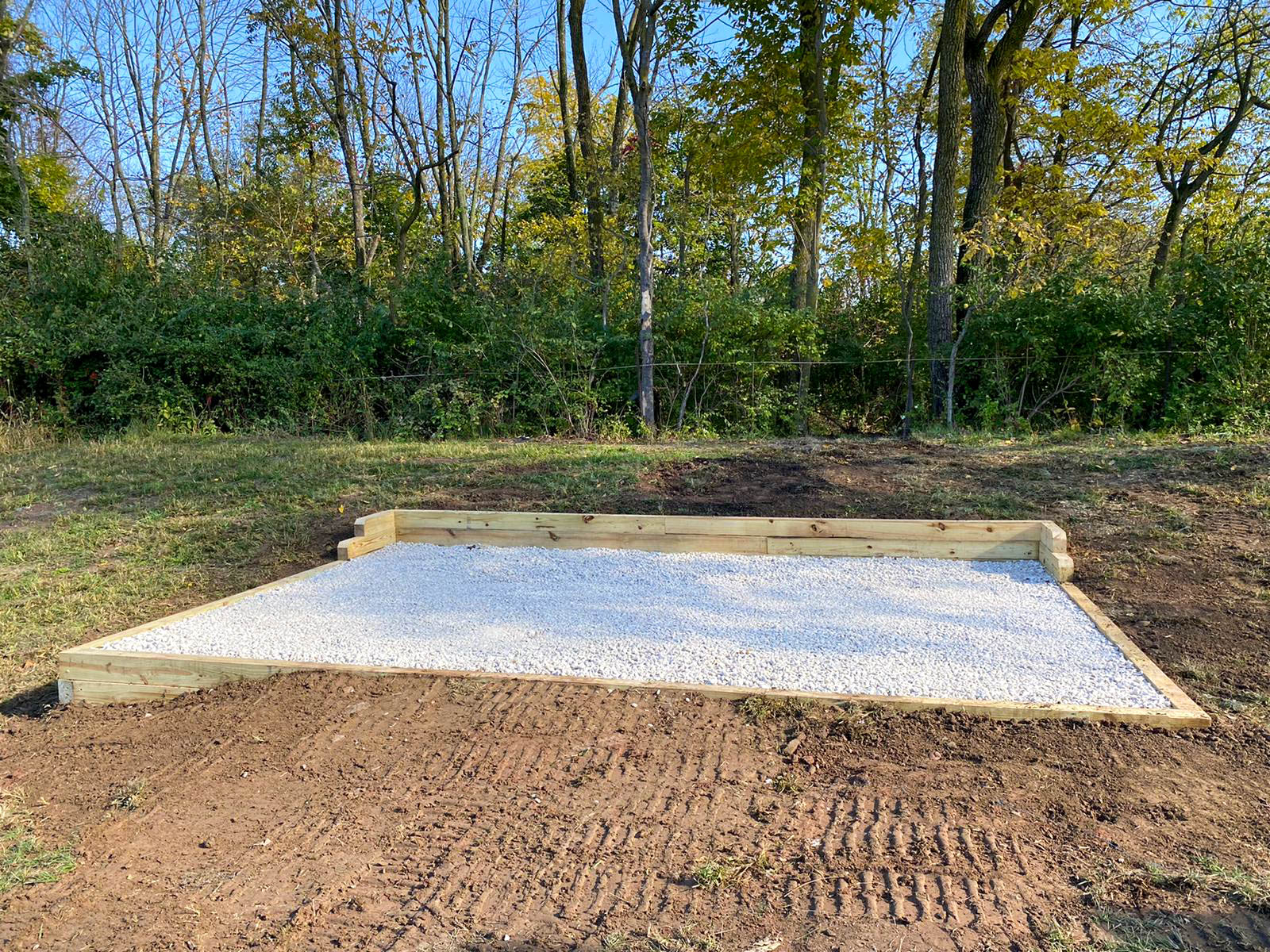 18x12 gravel shed foundation in phoenixville pa
