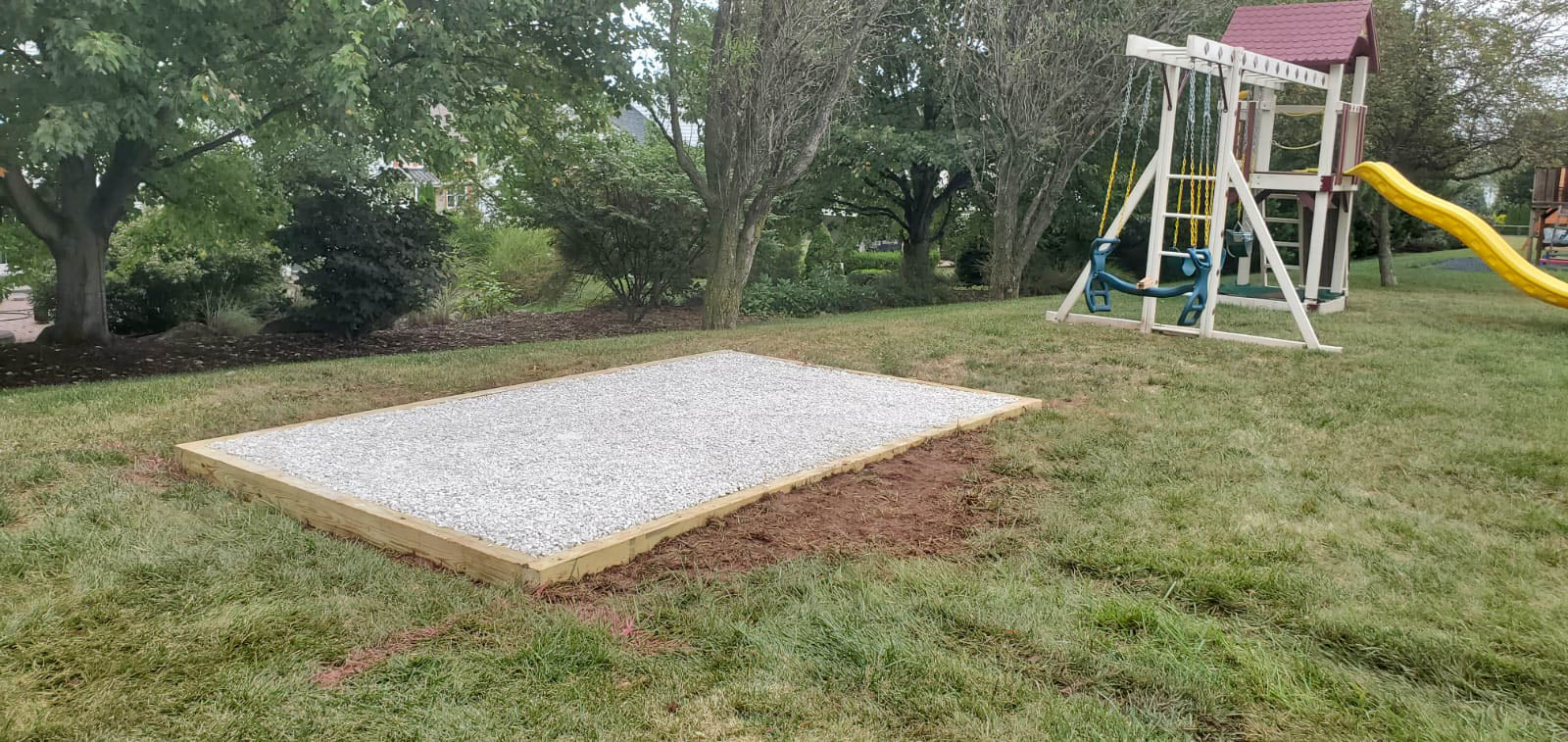 8x13 gravel shed foundation in spring city pa