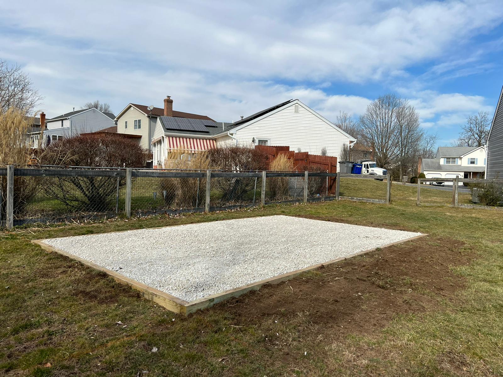 14x22 gravel shed pad in reading pa