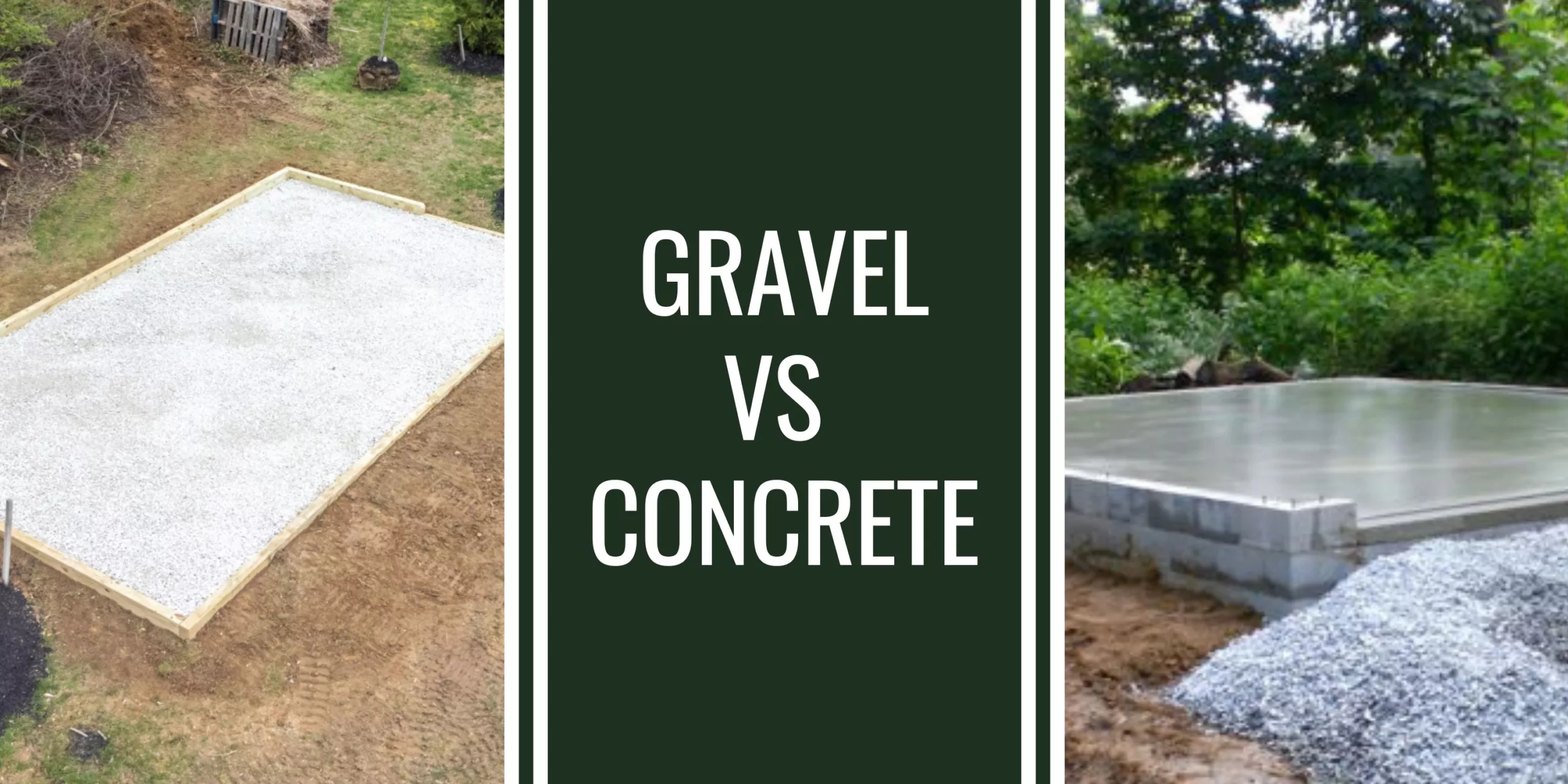 gravel vs concrete foundations