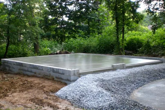 concrete shed foundations in lancaster pa