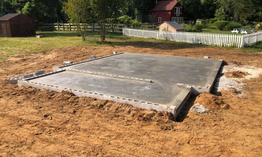 concrete shed foundations in lancaster pa
