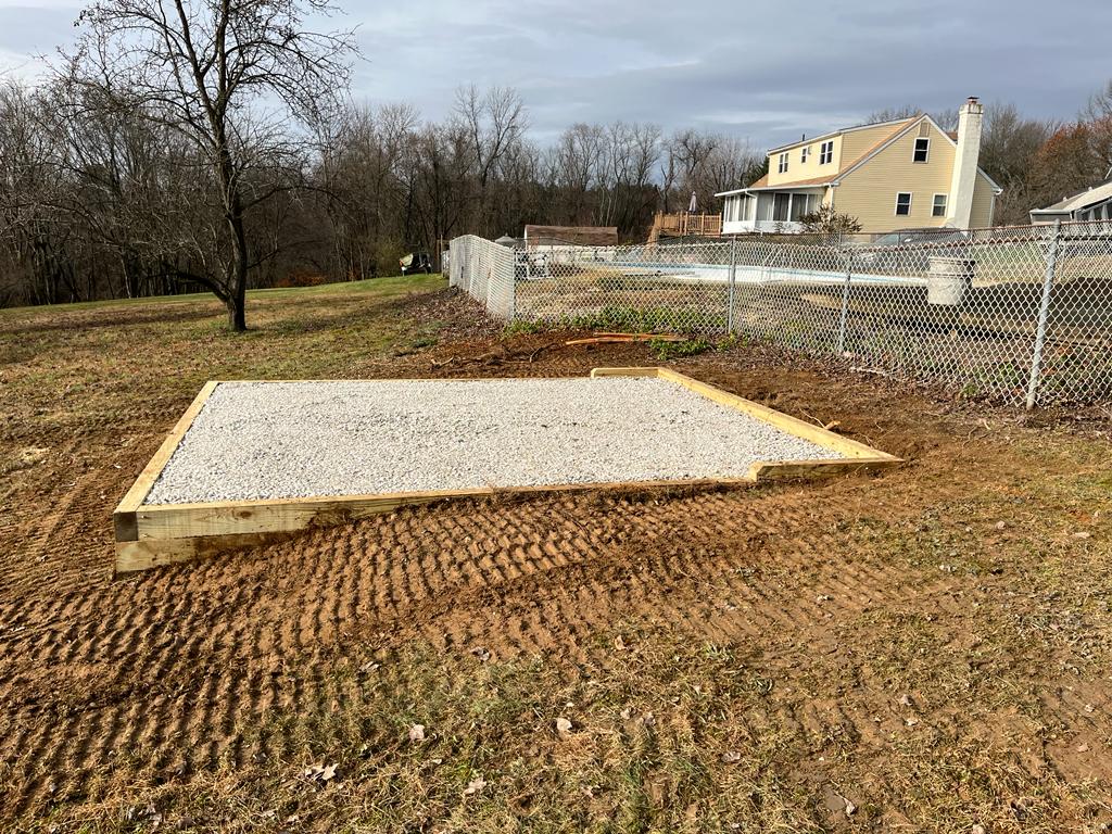 12x14 gravel pad in downingtown pa