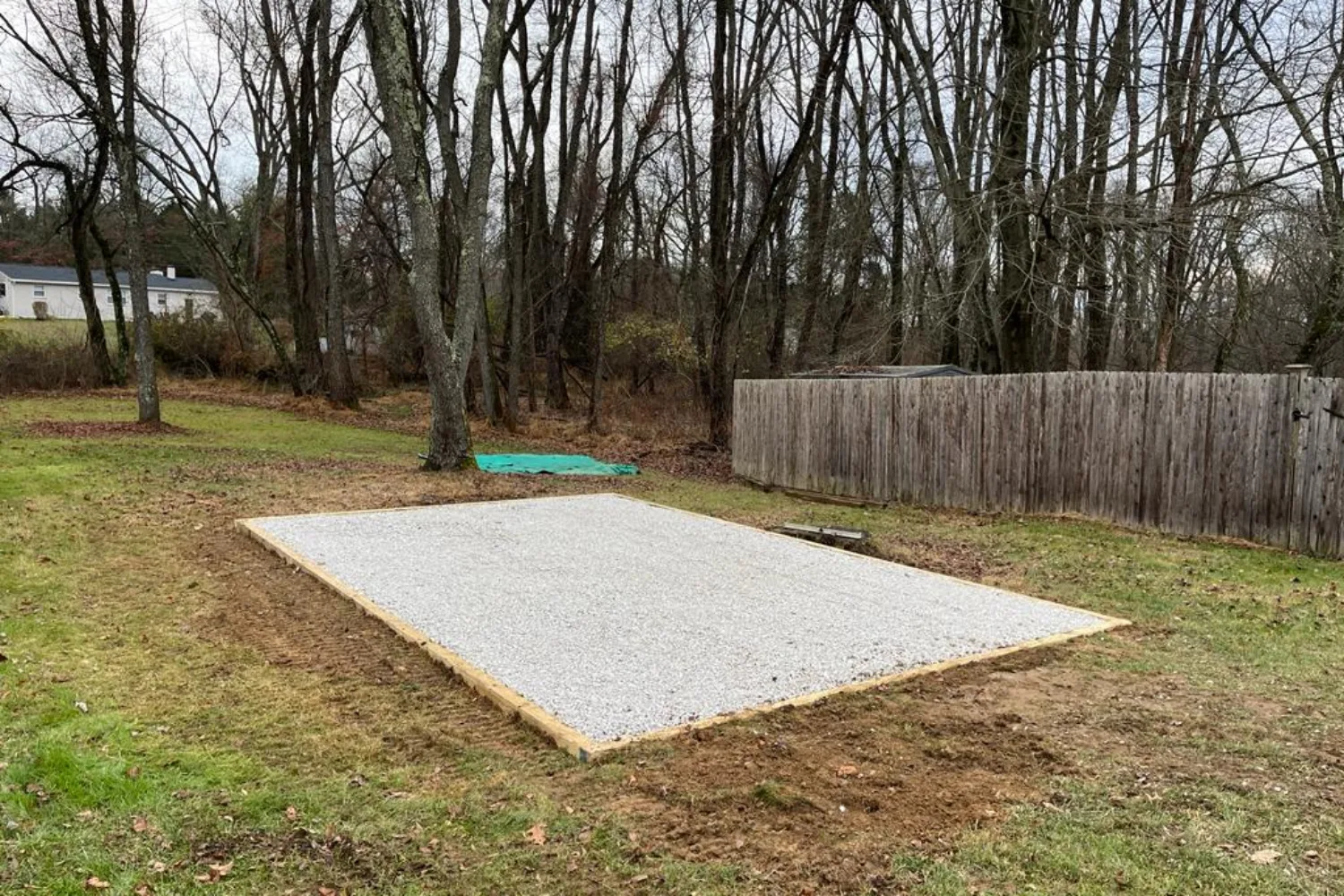 14×22 Gravel Pad in Coatesville, PA