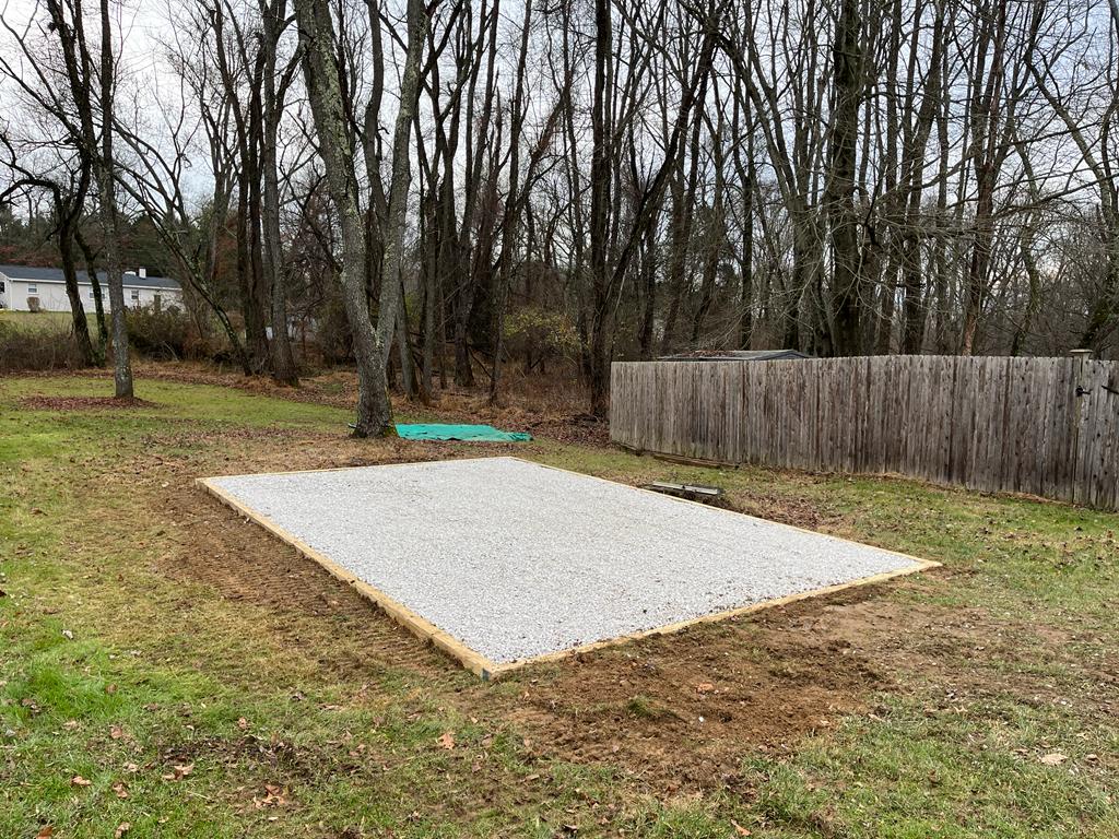 14x22 gravel pad in coatesville pa