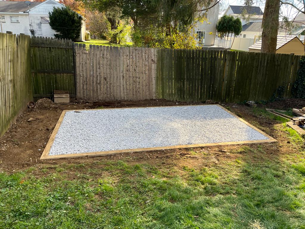 8x14 gravel pad in downingtown pa