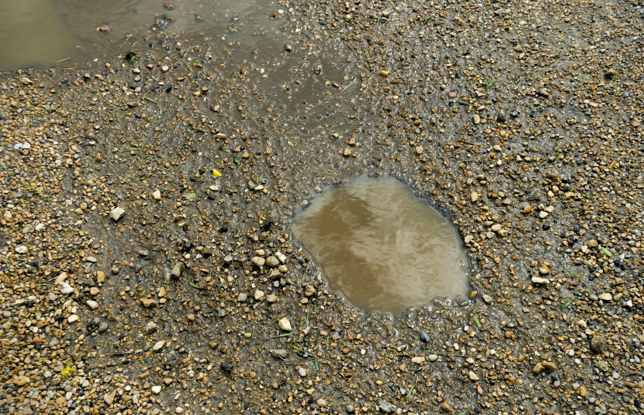 gravel driveway potholes