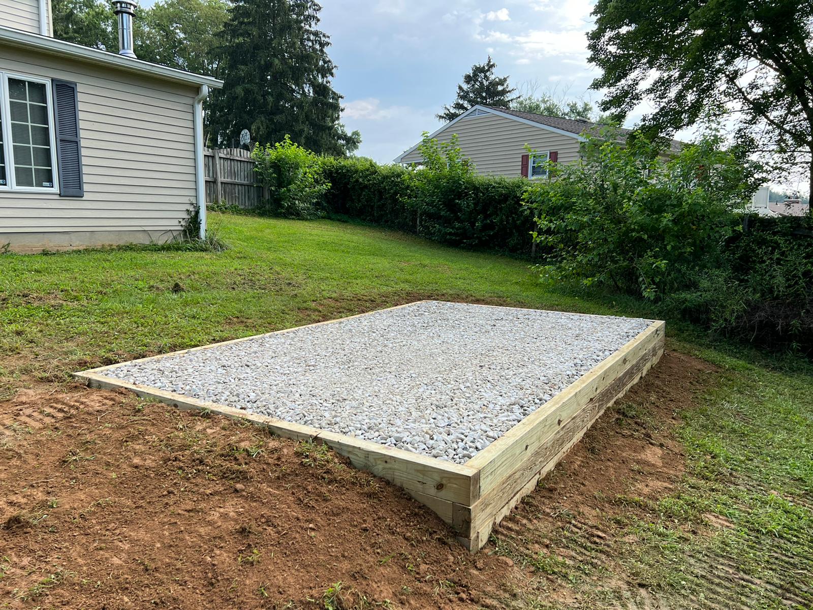 10x16 shed foundation in cherry hill nj