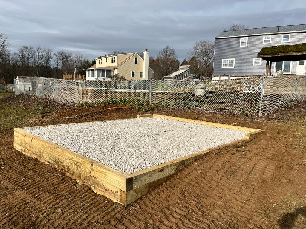 gravel shed foundation in lancaster pa