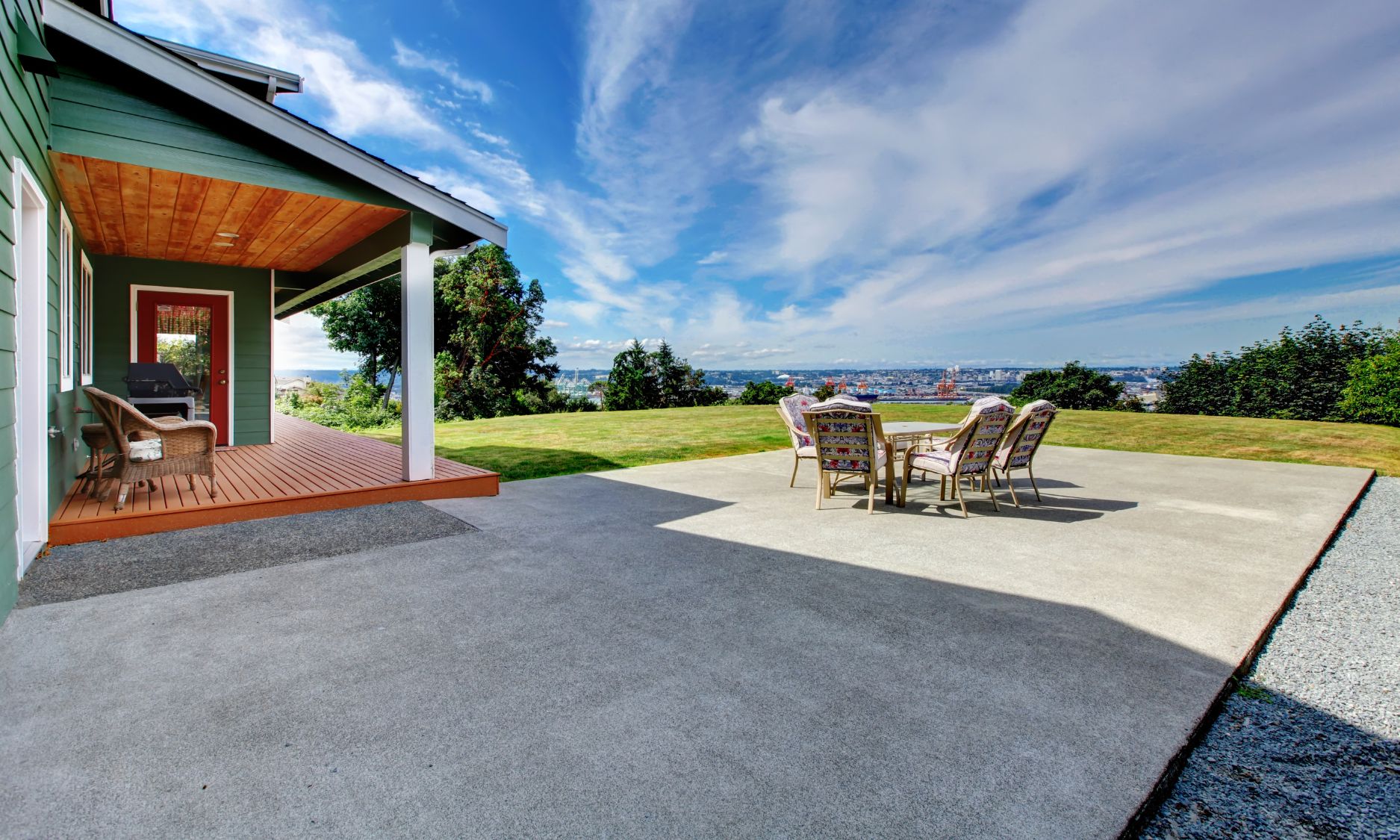 brushed concrete patios in pa