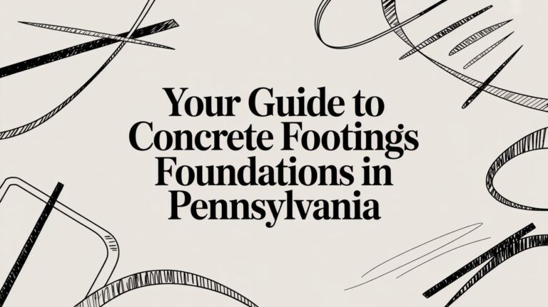 Your Guide to Concrete Footings Foundations in Pennsylvania 1 concrete footings foundations guide