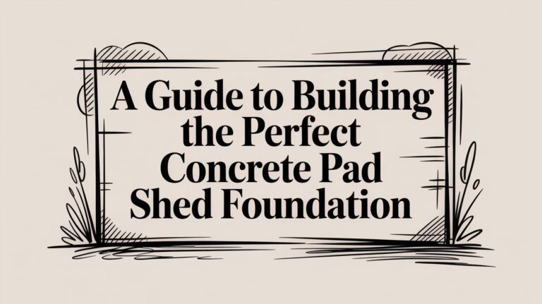 Building the Perfect Concrete Pad Shed Foundation in Pennsylvania & Maryland 13 concrete pad shed guide