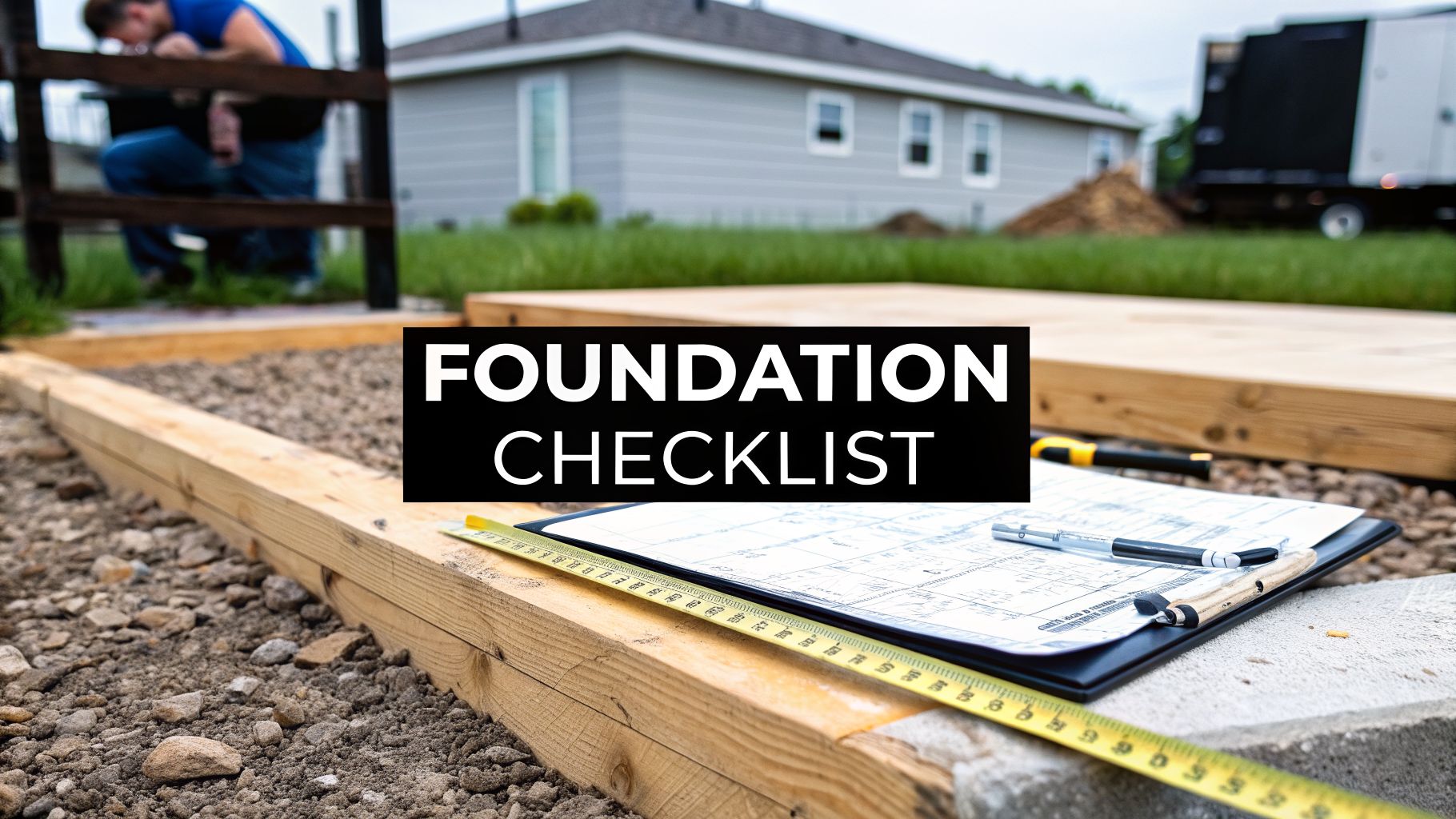 Shed Foundations in Pennsylvania: Your 2026 Inspection Checklist 1 foundation inspection checklist construction plans