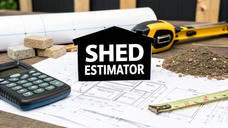 material estimator for shed shed estimator