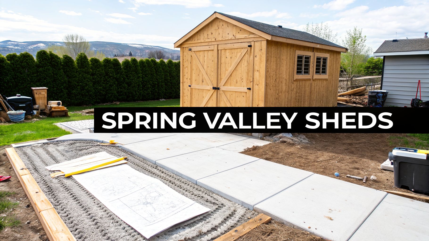 Shed Foundations in Spring Valley: A Homeowner's Guide to Building on a Solid Base 1 spring valley sheds shed construction