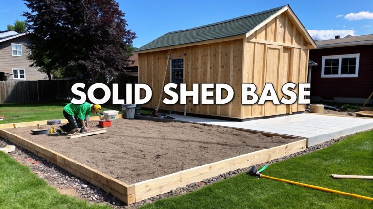 wood shed kit shed base