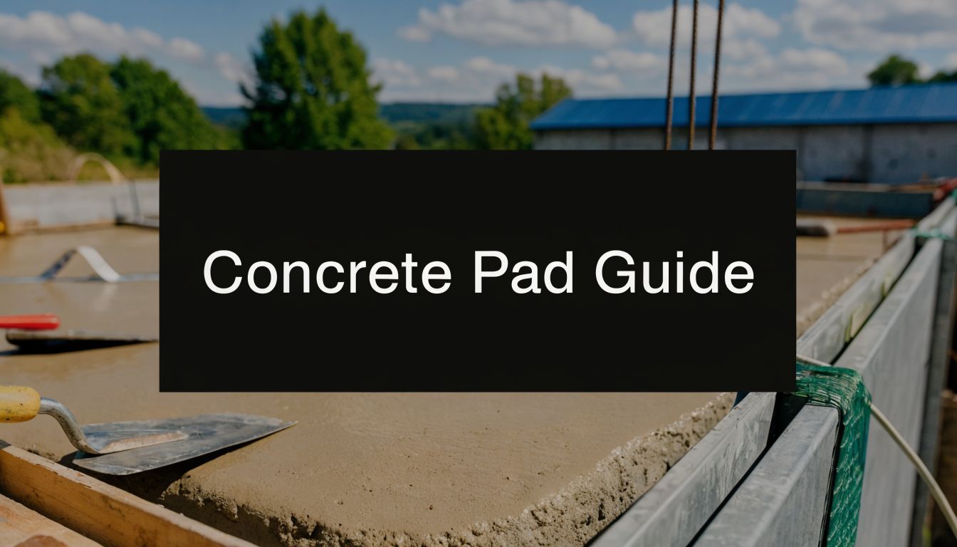 Concrete Pad Installation: A PA & MD Homeowner's Guide 1 concrete pad installation concrete trowel