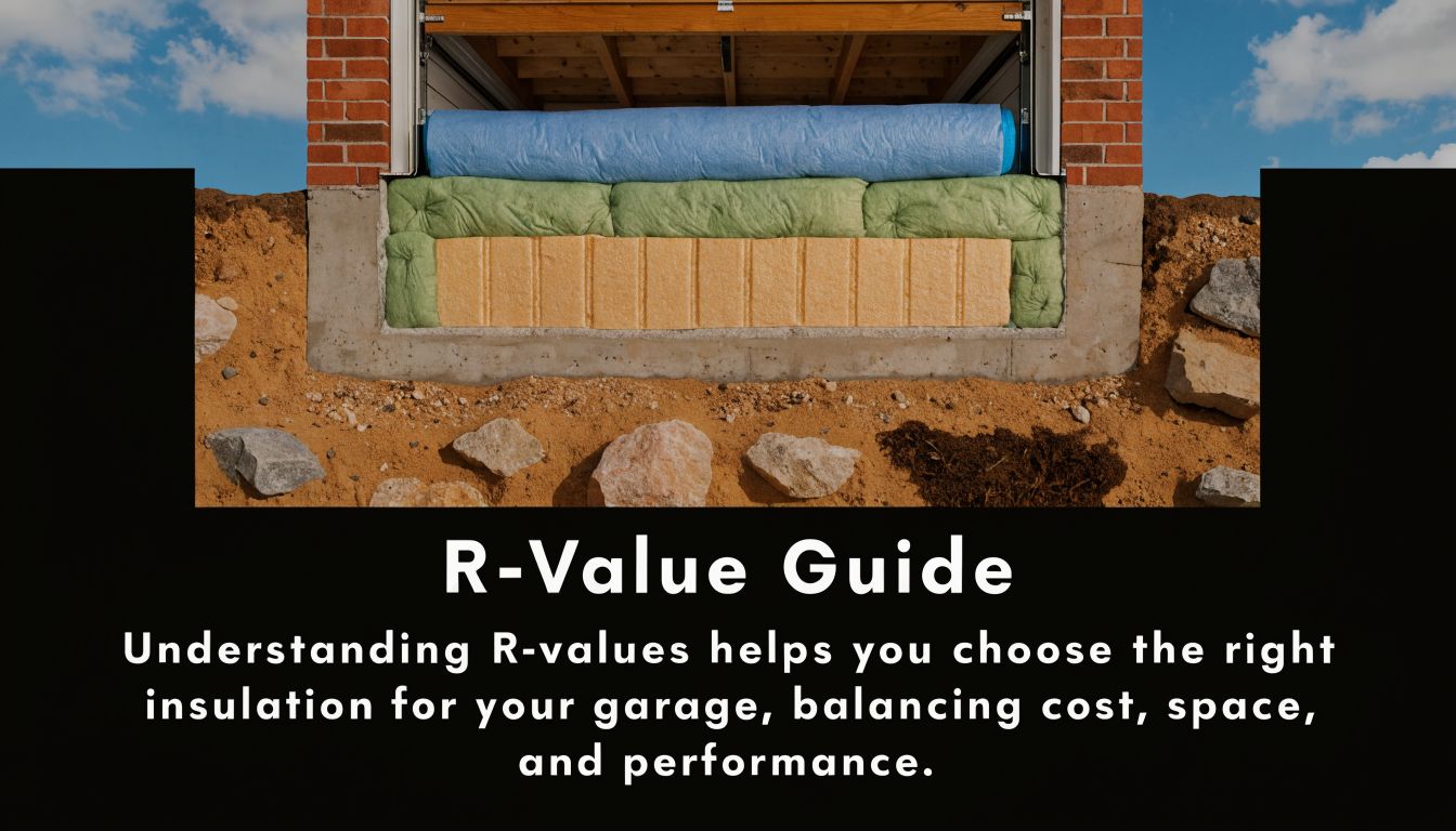 Garage Floor Insulation: Boost Your Home Comfort 4 A diagram illustrating insulation layers installed in a garage floor foundation to improve thermal R-value performance.