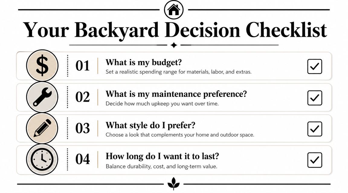 Concrete Patio vs. Deck: Make the Right Choice 5 Your Decision Checklist and Next Steps