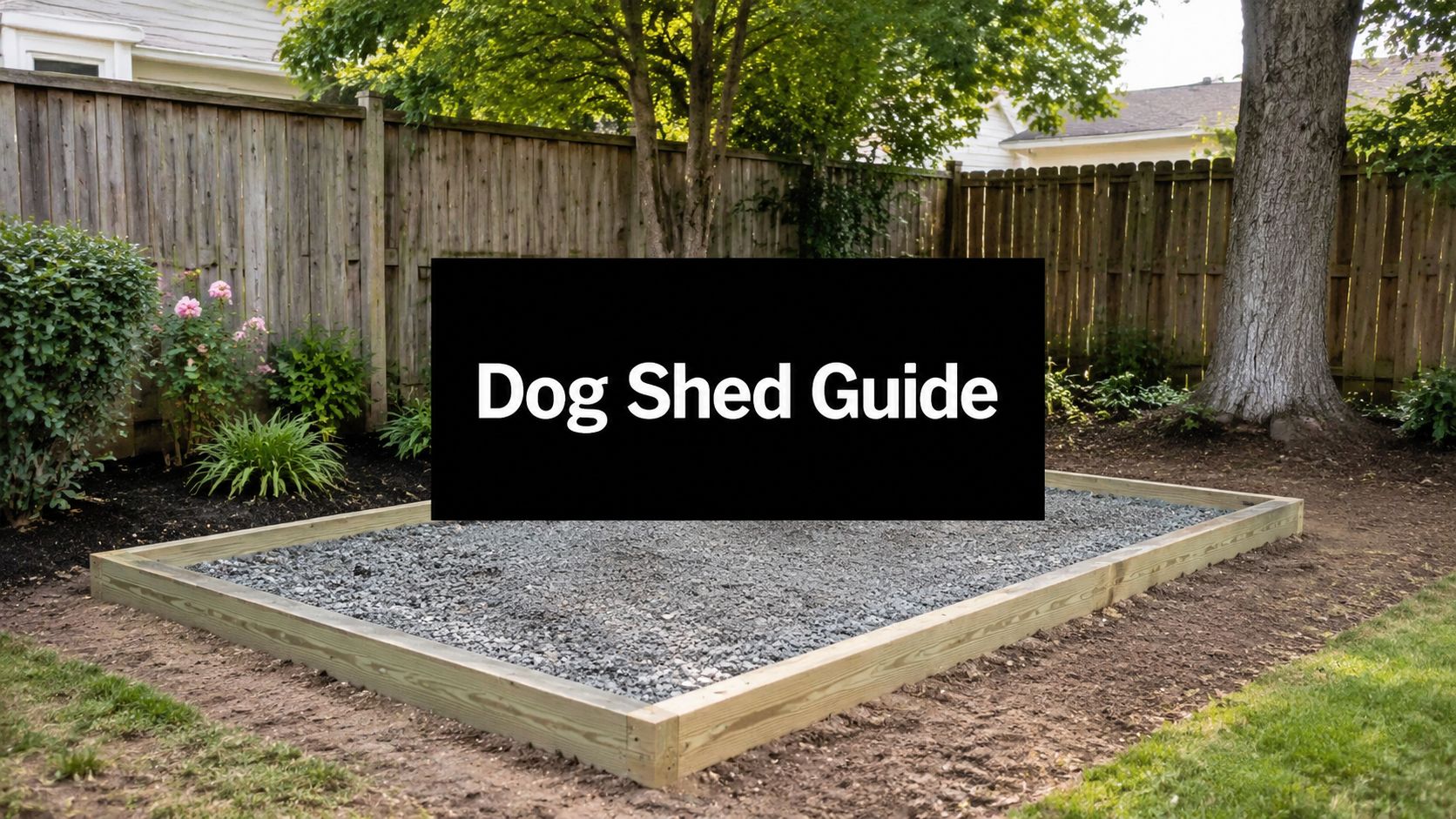A Durable Shed for Dogs: A PA & MD Foundation Guide 1 shed for dogs foundation base