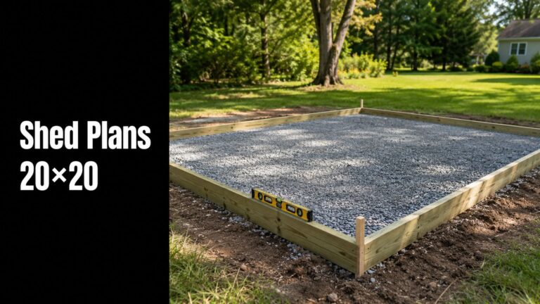 Shed Plans 20 X 20: A PA & MD Foundation Guide 1 shed plans 20 x 20 foundation construction