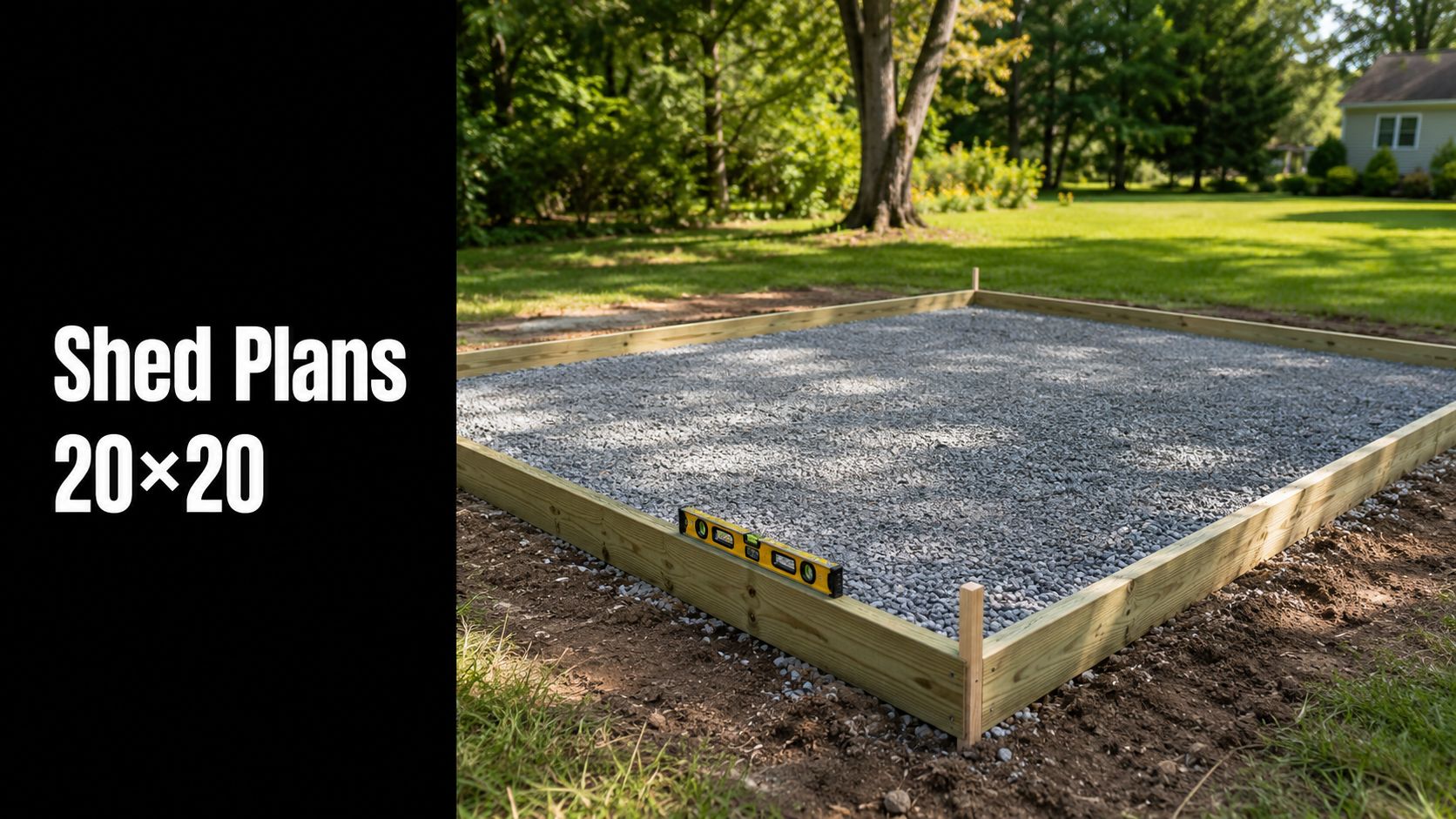 Shed Plans 20 X 20: A PA & MD Foundation Guide 1 shed plans 20 x 20 foundation construction