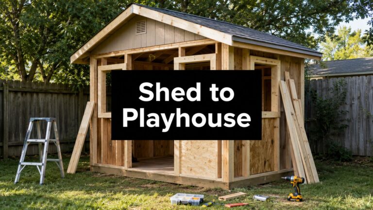 Shed to Playhouse 32 shed to playhouse backyard construction