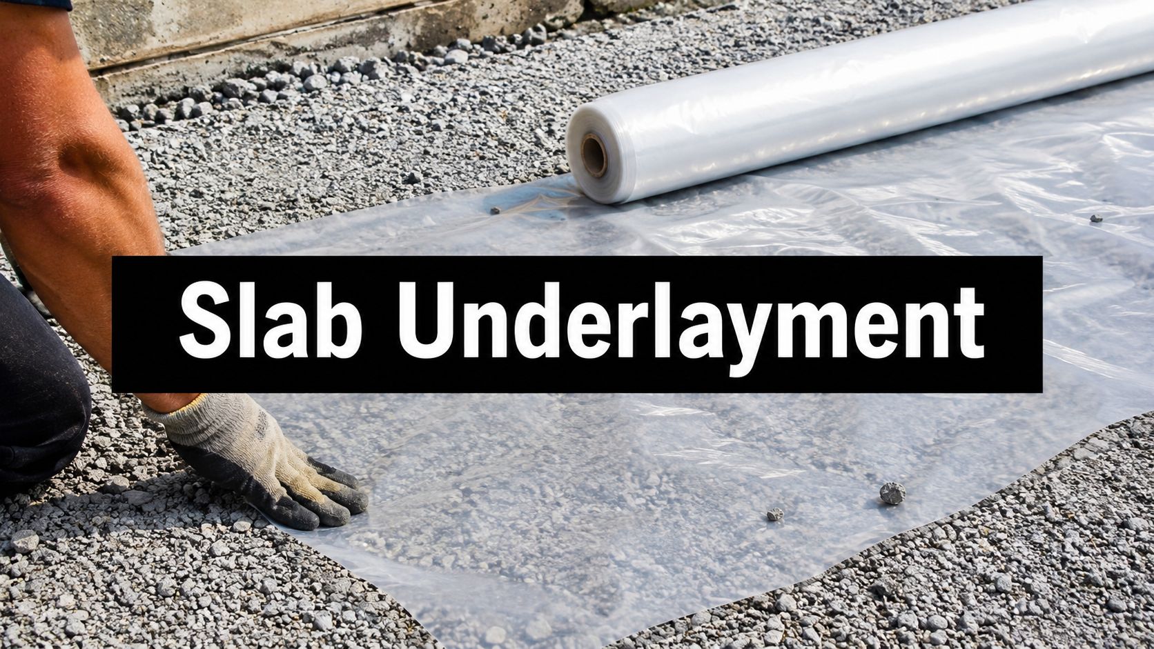 Concrete Slab Underlayment: A Homeowner's Guide 1 concrete slab underlayment vapor barrier