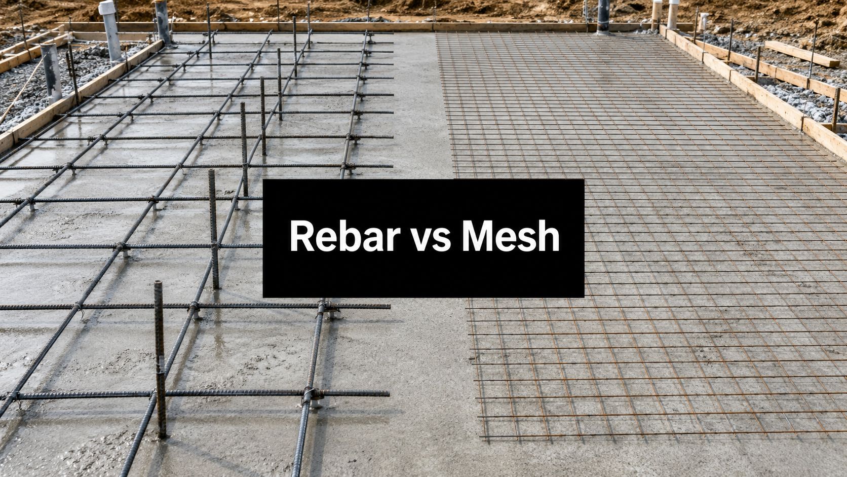 Rebar vs Wire Mesh: The Right Foundation for Your Project in 2026 1 rebar vs wire mesh construction comparison