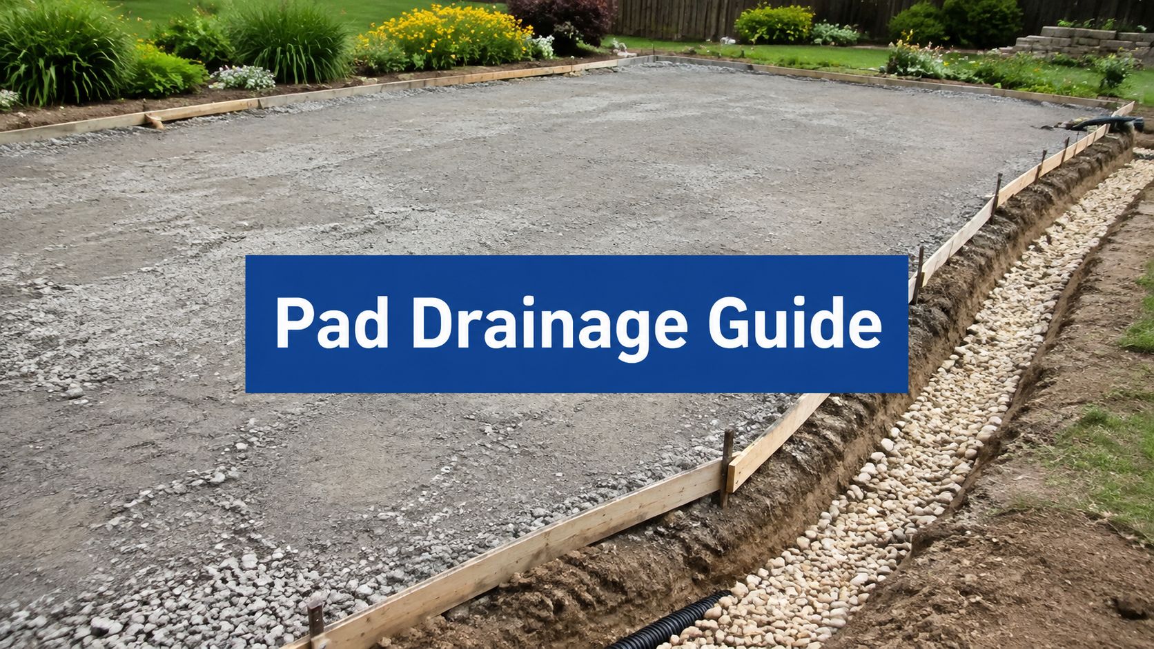 Concrete Pad Drainage: A Practical Homeowner's Guide 1 concrete pad drainage construction site