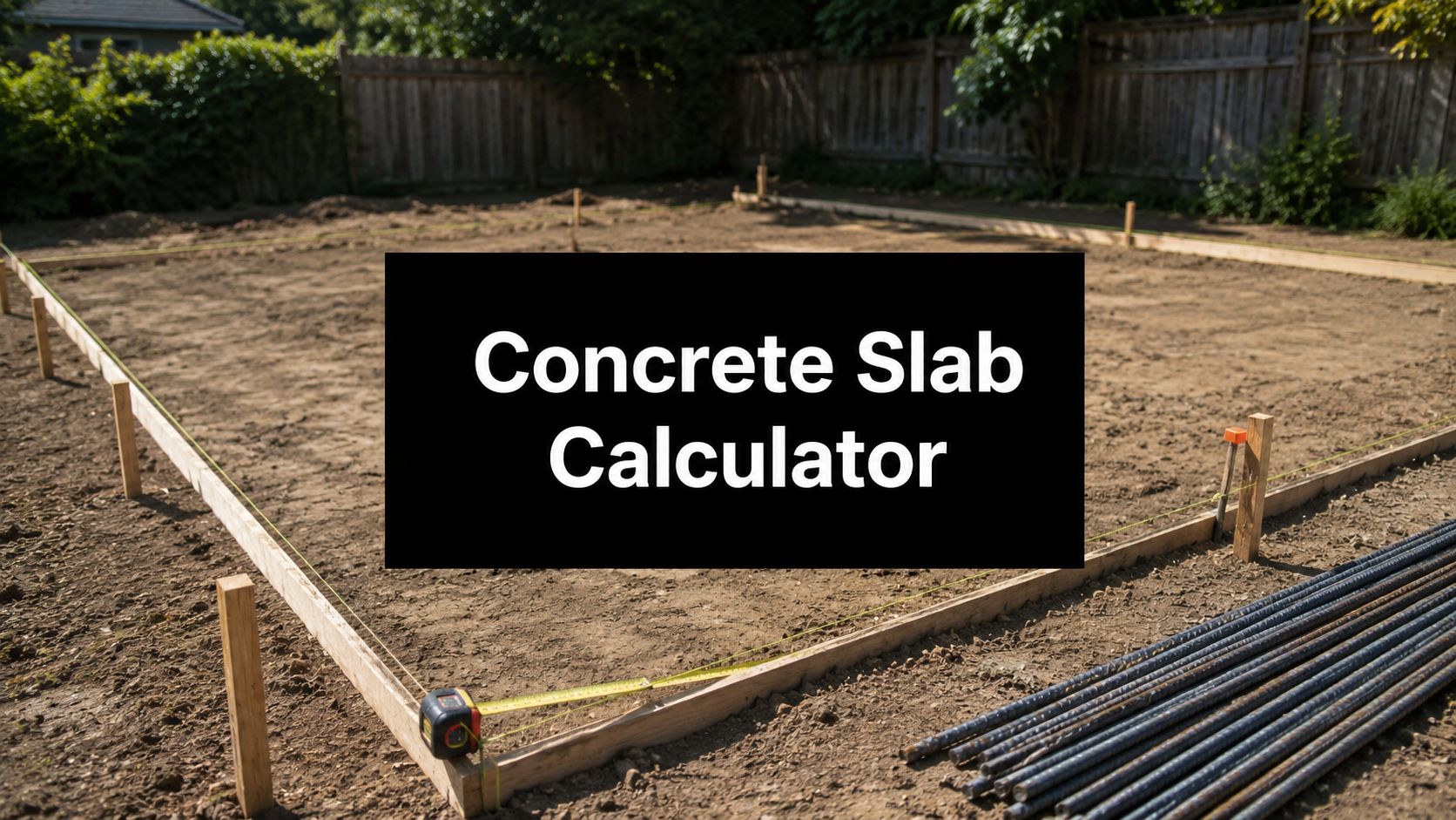 Concrete Slab Calculator Guide for Homeowners in 2026 1 concrete slab calculator construction site