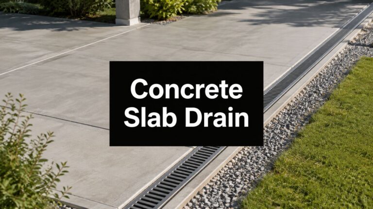Concrete Slab Drain Guide for Shed Pads and Patios 5 concrete slab drain trench drain