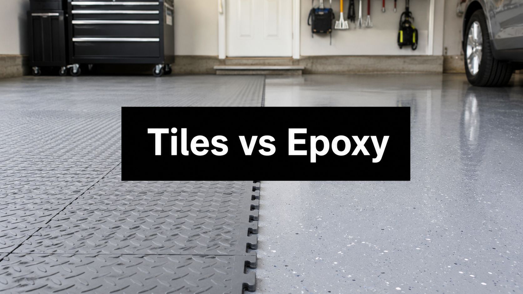 Garage Floor Tiles vs Epoxy: The 2026 Homeowner Guide 1 garage floor tiles vs epoxy flooring comparison
