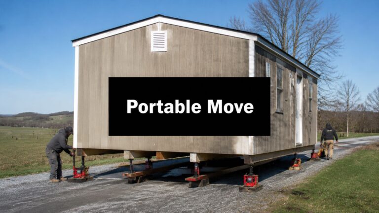 Moving Portable Building in Honey Brook Township PA 23 moving portable building relocation process