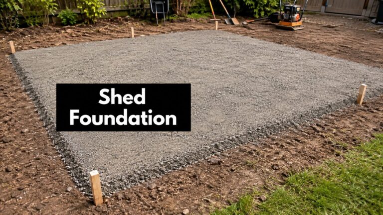 Shed Foundation Preparation in PA, MD, DE & NJ 12 shed foundation preparation gravel pad