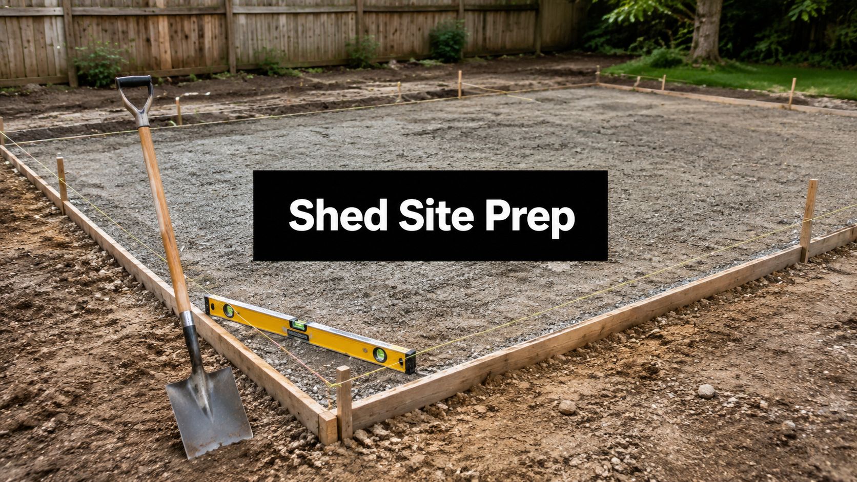 Shed Site Prep in Pennsylvania: Complete Foundation Guide 1 shed site prep construction site