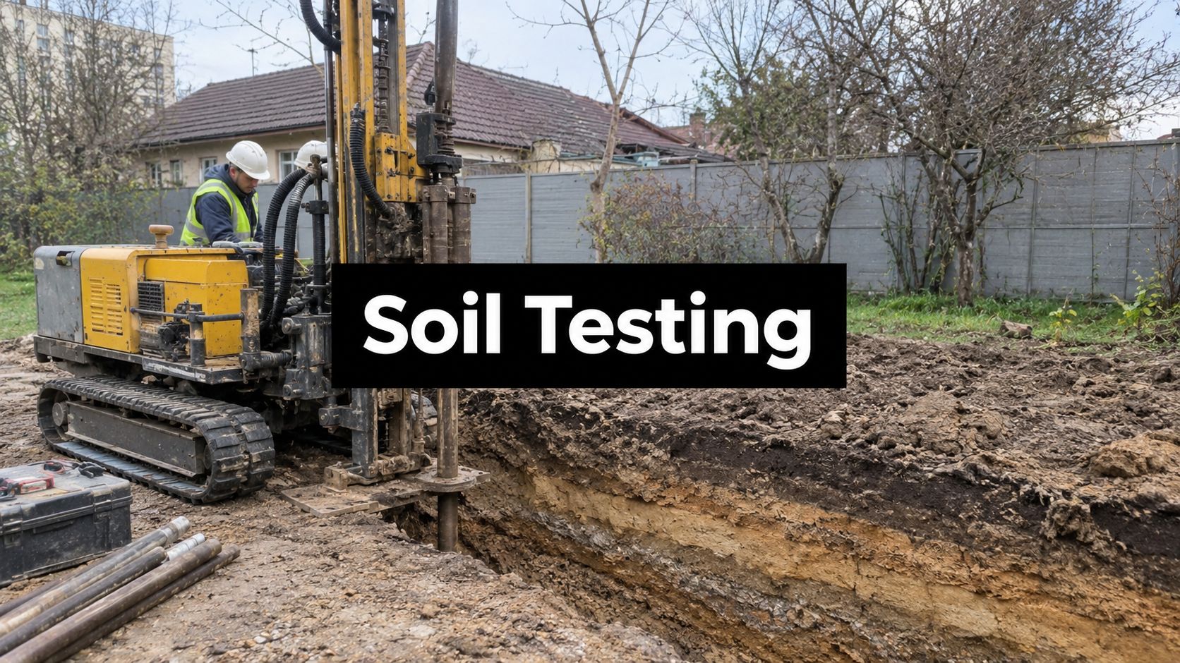 Soil Testing for Foundations: A Homeowner's Guide 1 soil testing for foundations drilling rig