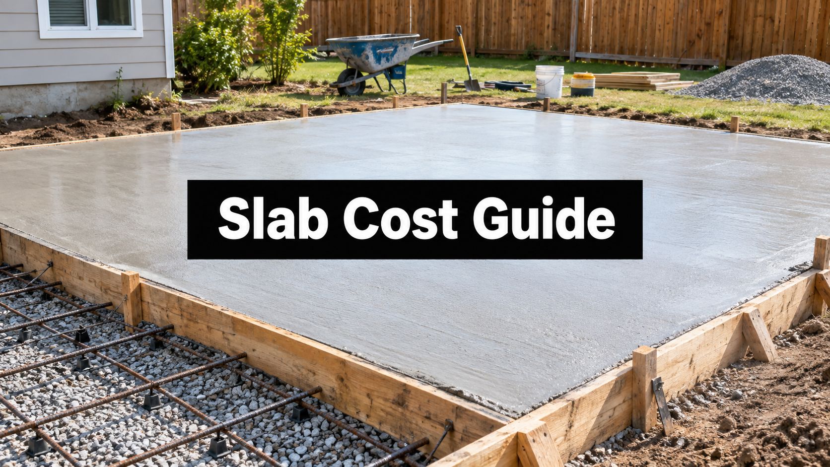 backyard concrete slab cost concrete slab