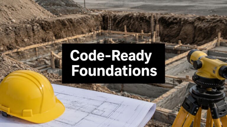 Building Code Compliance for Foundations and Excavation 27 building code compliance construction surveying