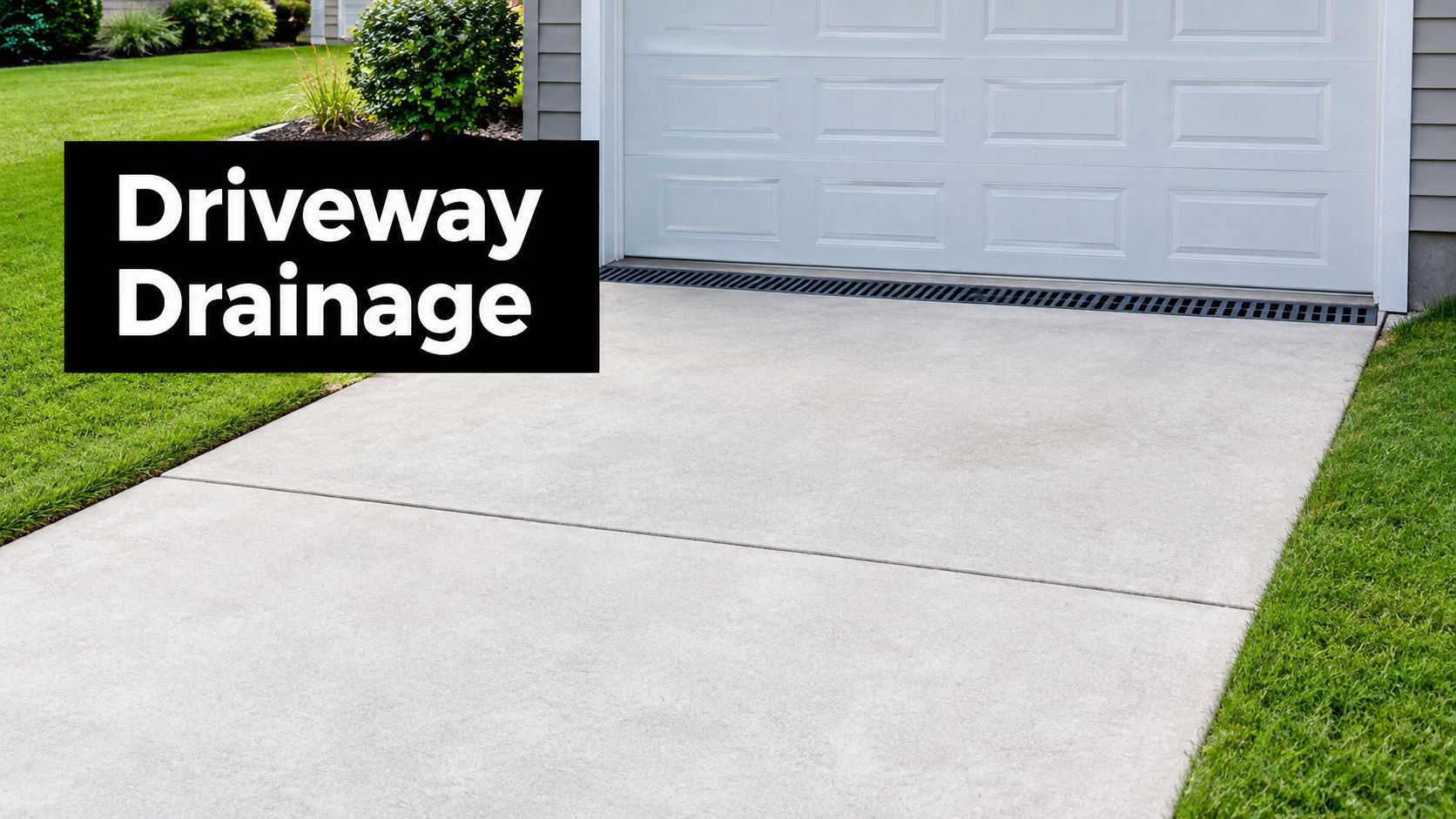 concrete driveway drainage driveway drain