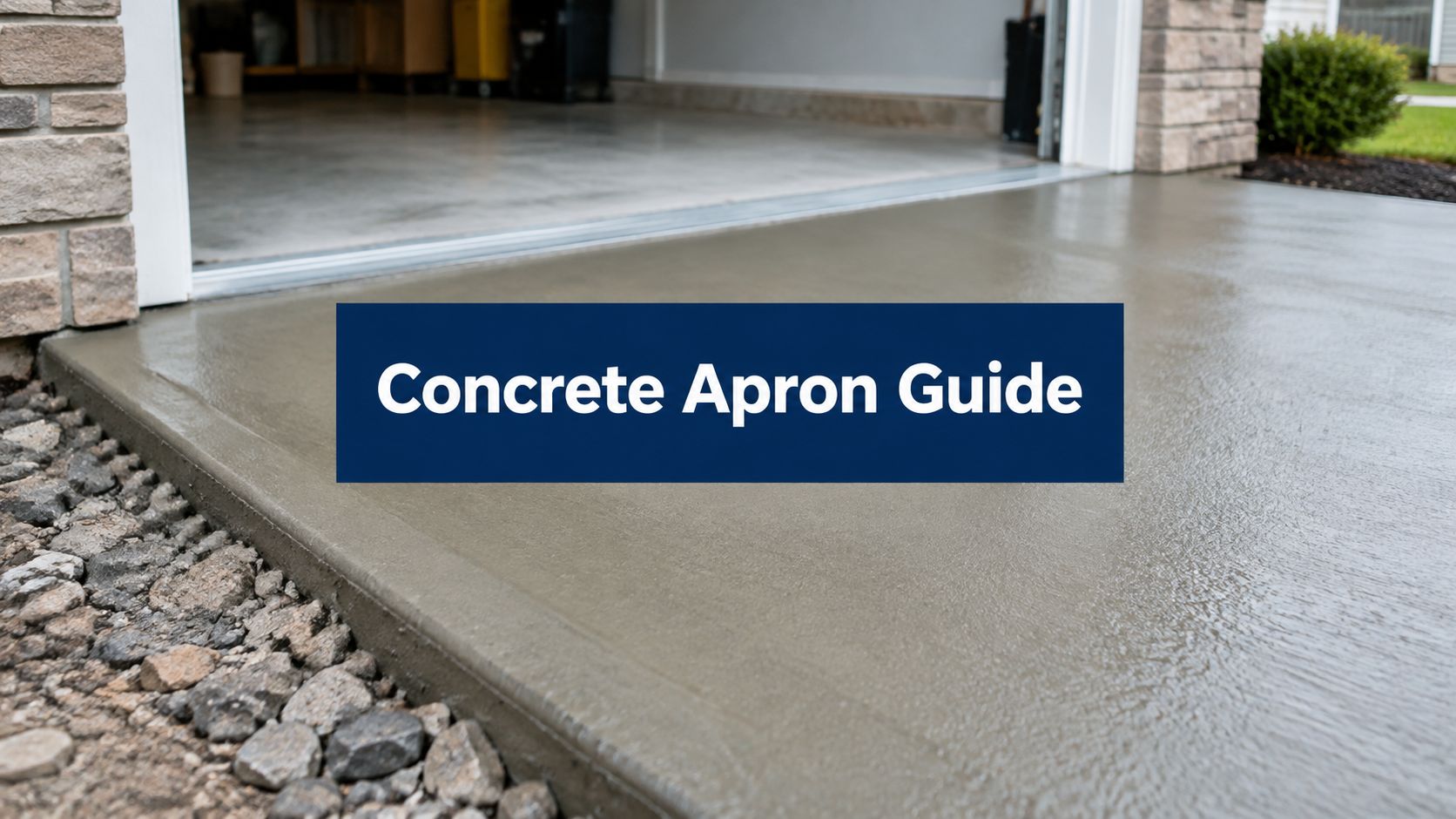 Concrete Garage Apron Guide for Pennsylvania Homeowners 1 concrete garage apron concrete apron