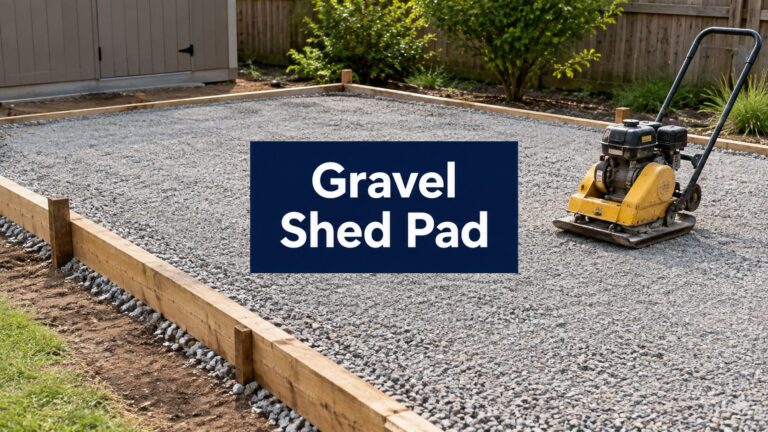 Gravel Shed Pad Installation How to Build a Lasting Base 1 gravel shed pad installation gravel pad