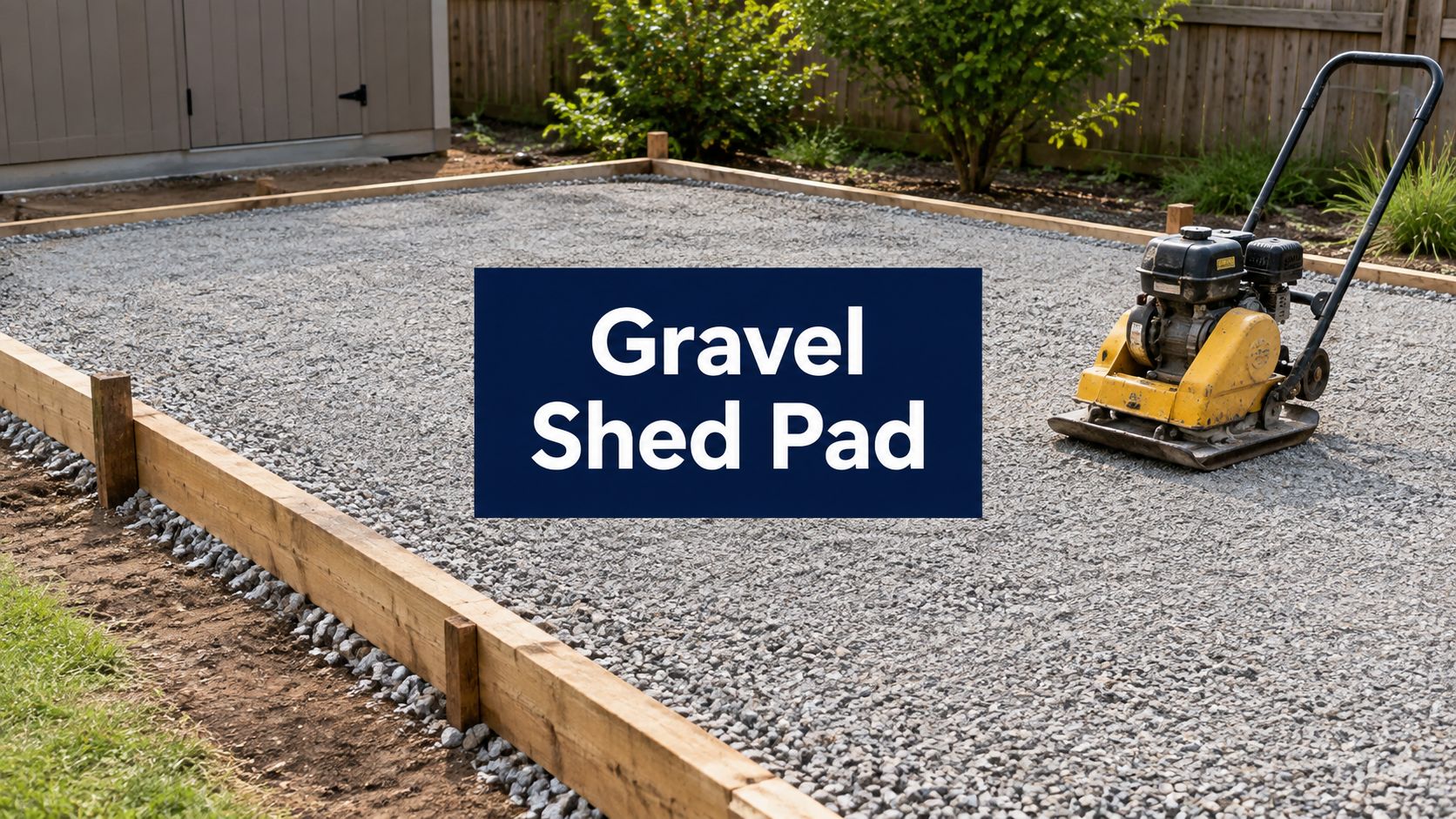 Gravel Shed Pad Installation How to Build a Lasting Base 1 gravel shed pad installation gravel pad