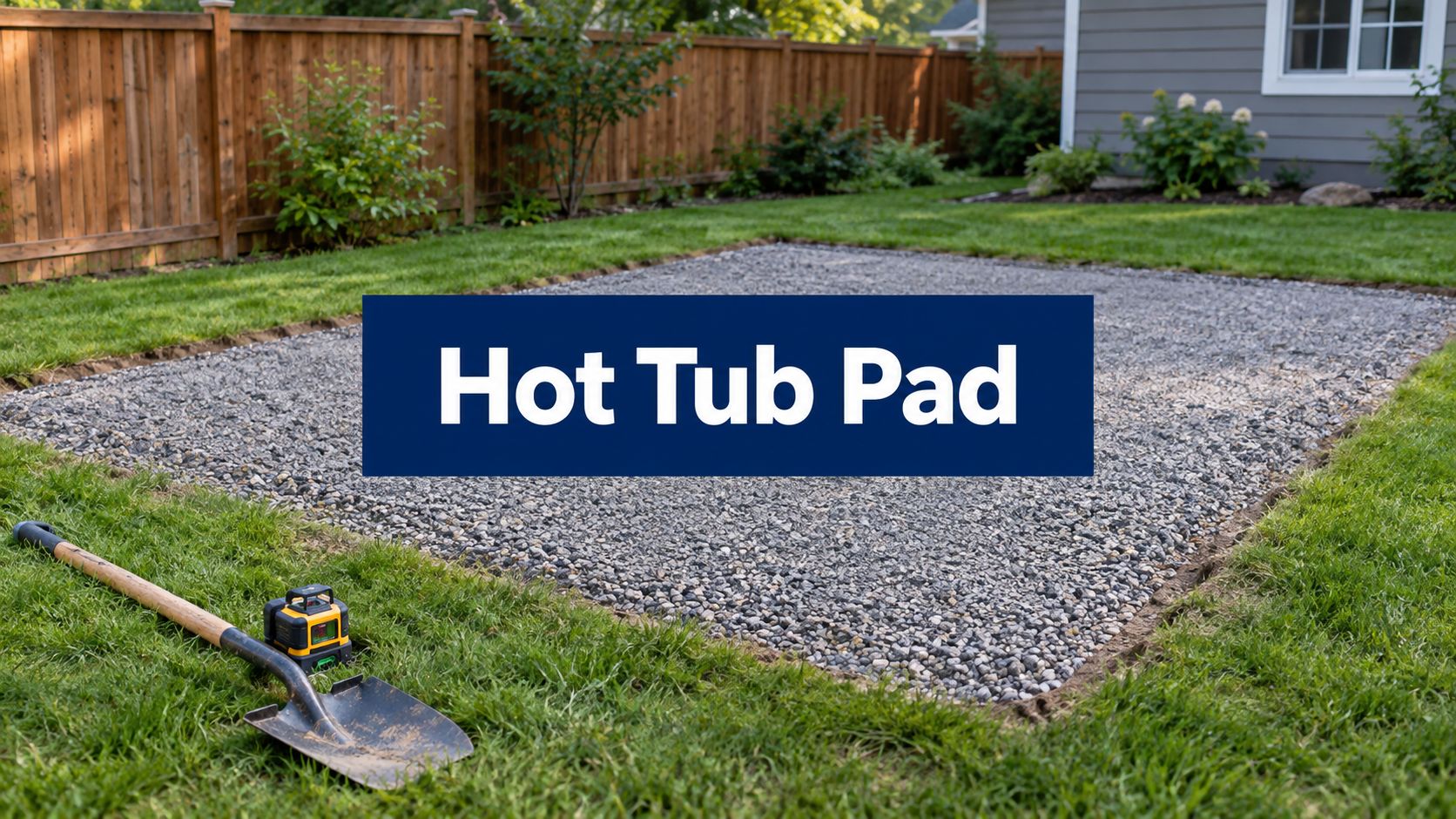 hot tub pad installation gravel base